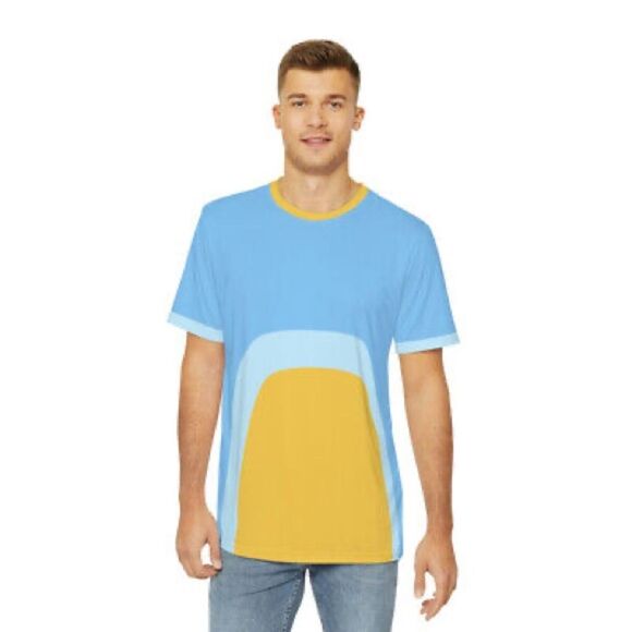 Bluey Blue and Yellow Short Sleeve Tee size Medium - Picture 1 of 7